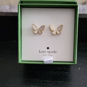Kate Spade Gold Butterfly Studs